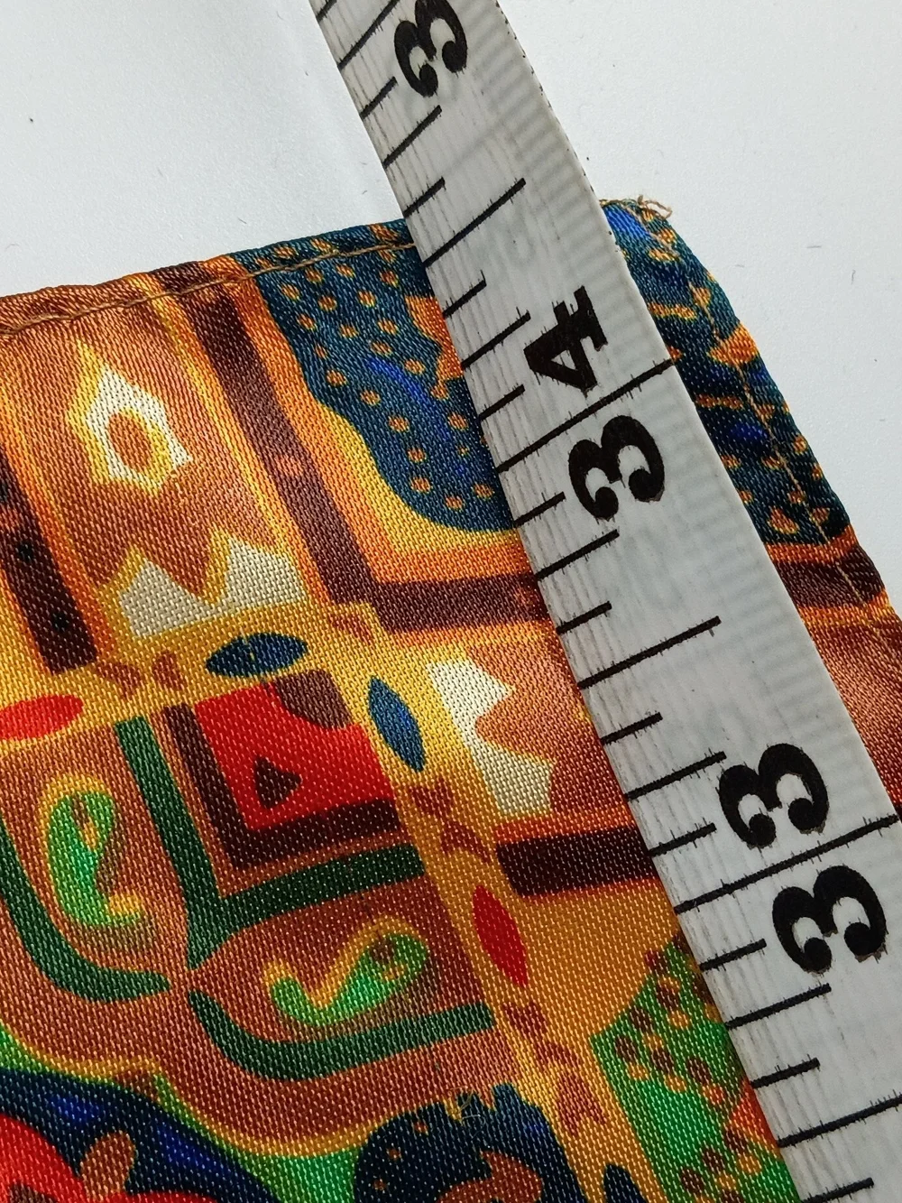 Cortciova Silk Feeling Polyester Scarf Vintage Paisley Multicolor Boho 34